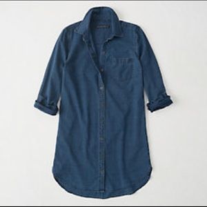 Denim over shirt/ shirt dress